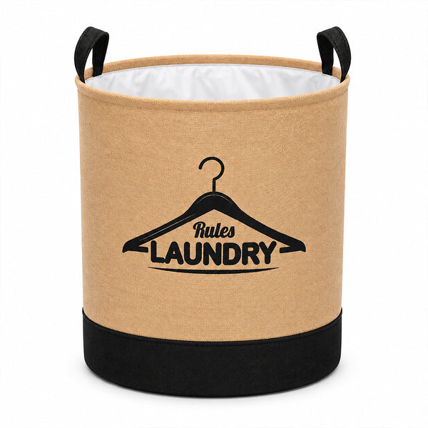 iStar Foldable Laundry Basket with Carry Handles