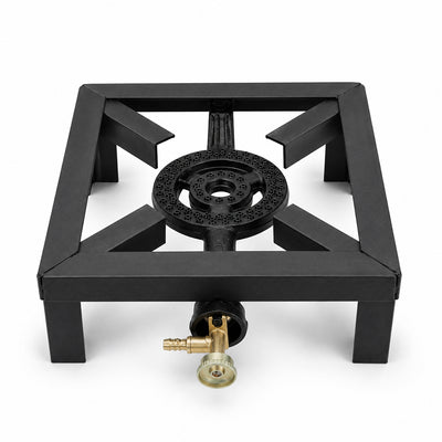 Single Large Catering Gas Burner with Heavy-Duty Boiling Ring