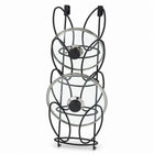 Over-Cabinet Pot Lid Holder Rack for Kitchen Cabinet Door - Black