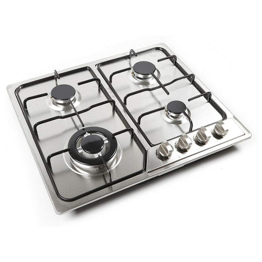 XMY RH-5006 4-Burner Built-In Gas Hob – LPG Stainless Steel