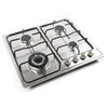 XMY 4-Burner Built-In Gas Hob - LPG - Stainless Steel
