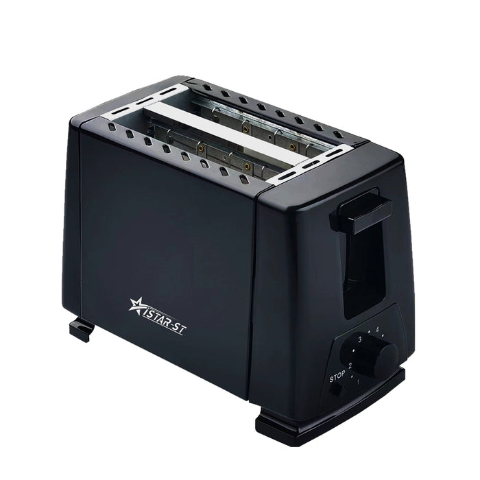 iStar ST Black 2 Slice Toaster – 6 Level Temperature Control 650W