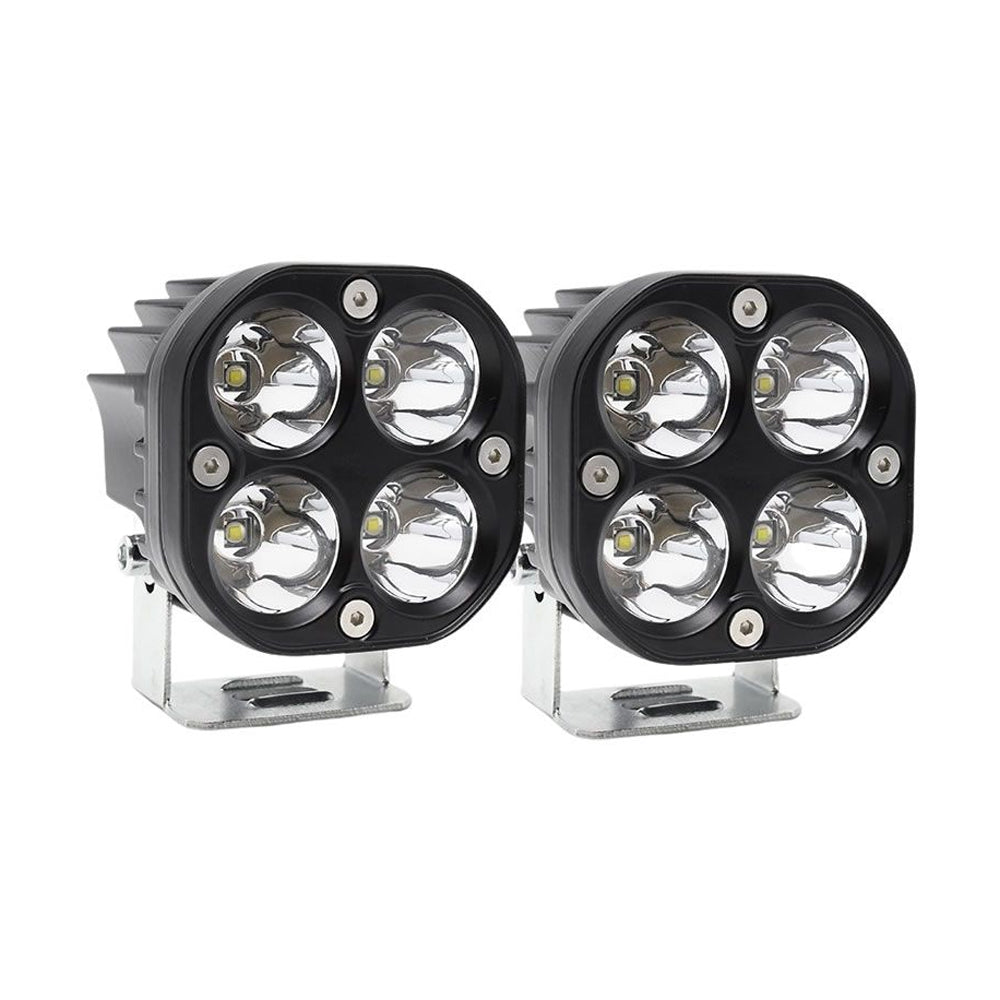 40W LED Square Driving Lights – Set of 2