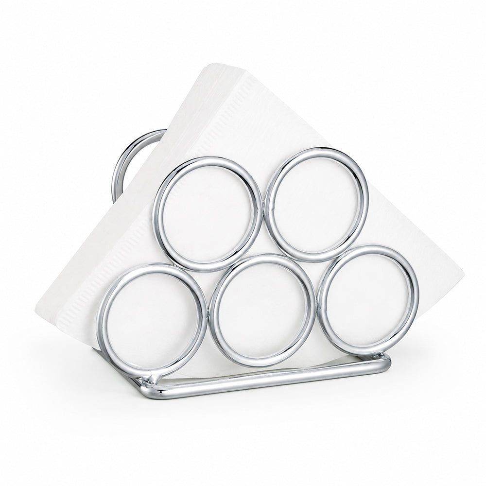 Metal Napkin Holder for Kitchen Counter & Dining Table - Silver