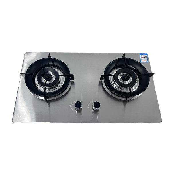 XMY 2-Burner Stainless Steel Built-In Gas Hob