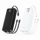 FONENG 20000mAh 22.5W Fast Charging Power Bank with 3 Built-In Cables