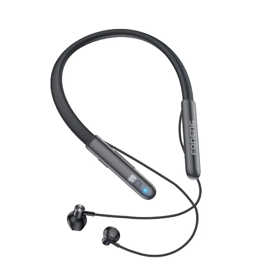 FONENG BL37 Digital Display Neckband Bluetooth Earphones