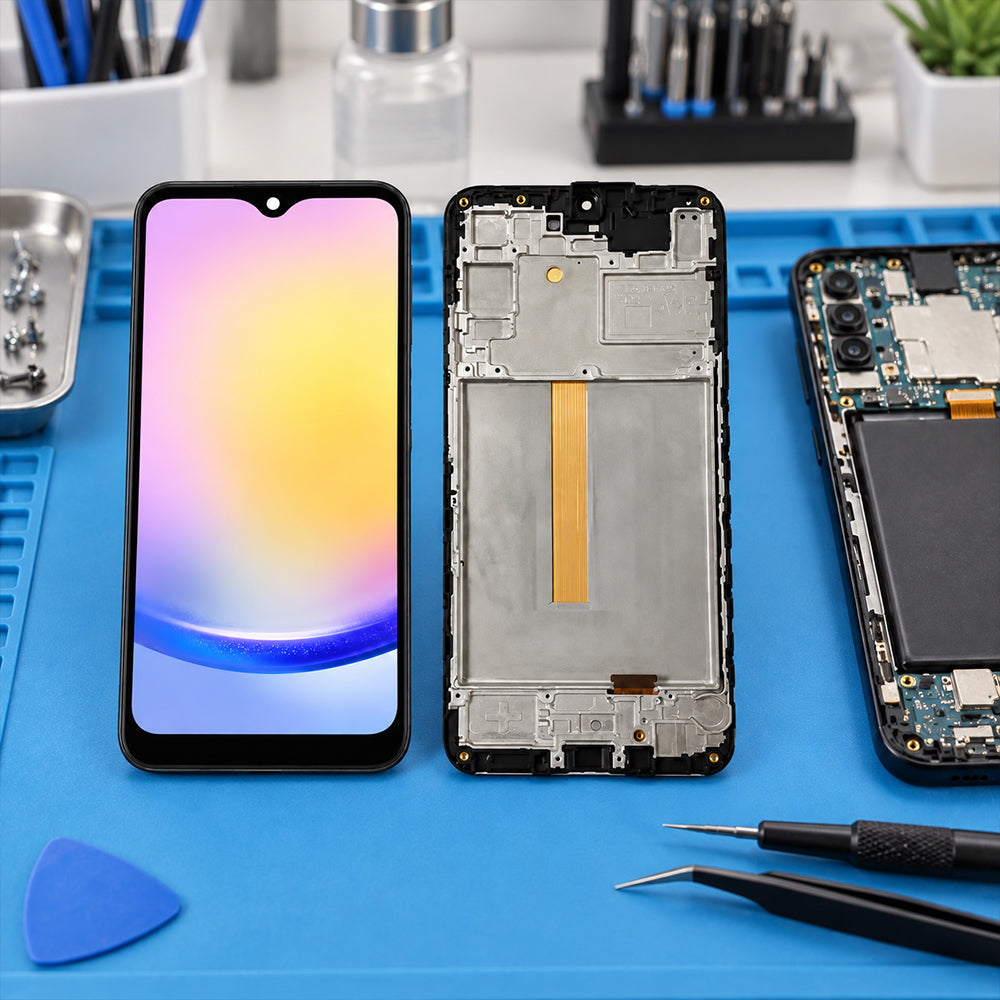 Standard LCD Screen with Frame for Samsung Galaxy A25 5G