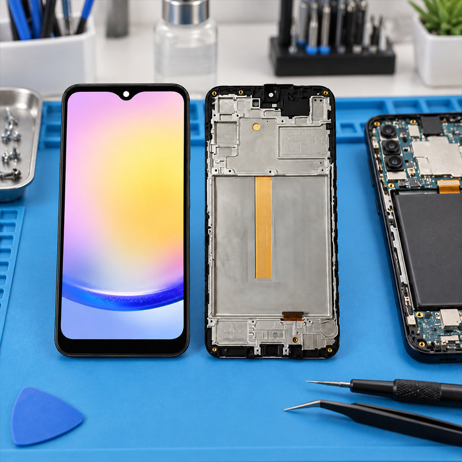 Standard LCD Screen with Frame for Samsung Galaxy A25 5G