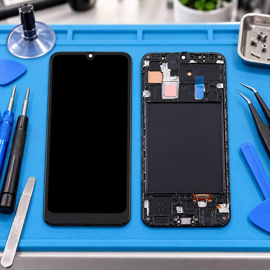 Replacement Screen with Frame for Samsung Galaxy A30