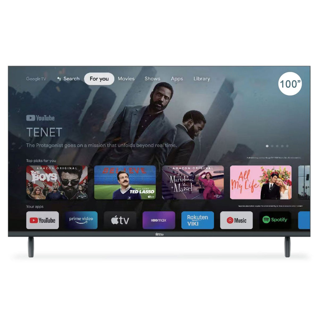 ISTAR 100" 4K Ultra-HD Smart Google TV
