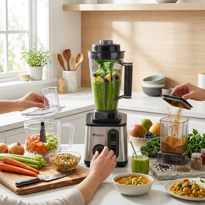 3-in-1 Multifunctional Kitchen Blender & Juicer – 350W Pure Copper Motor