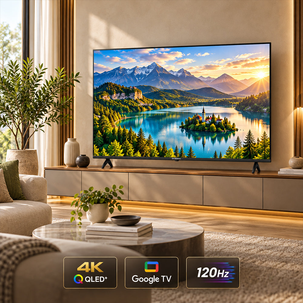 Skyworth 55-Inch 4K UHD QLED Google Smart TV
