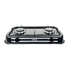 Aruif 2-Burner Porcelain Gas Stove – 59cm Double Burner High-Efficiency Cooker
