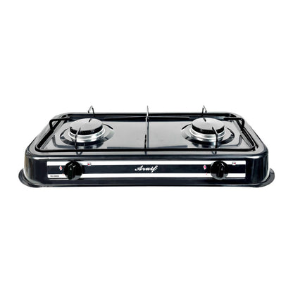 2 Burner Porcelain Gas Stove for Efficient Cooking