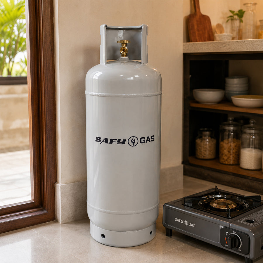 SAFY 19kg Heavy-Duty LPG Gas Cylinder Empty