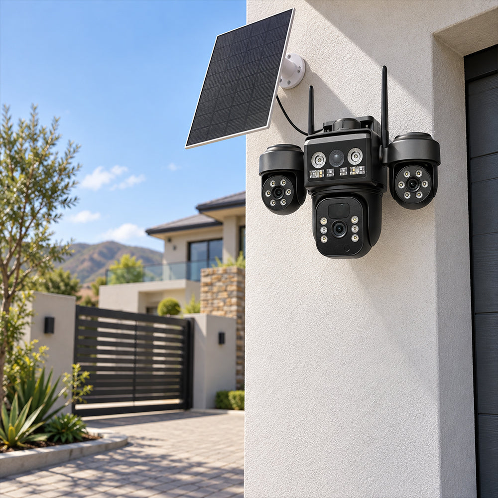 4G LTE Solar-Powered Outdoor Security Camera with EseeCloud App
