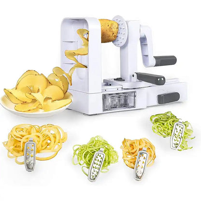 4-in-1 Vegetable Spiralizer – Create Fresh Zucchini & Carrot Noodles Instantly