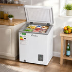 Condere 55L Compact Chest Freezer with Top-Opening Lid - White