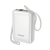 FONENG PX116 20000mAh 22.5W Power Bank with Built-In Cables