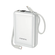 FONENG PX116 20000mAh 22.5W Power Bank with Built-In Cables