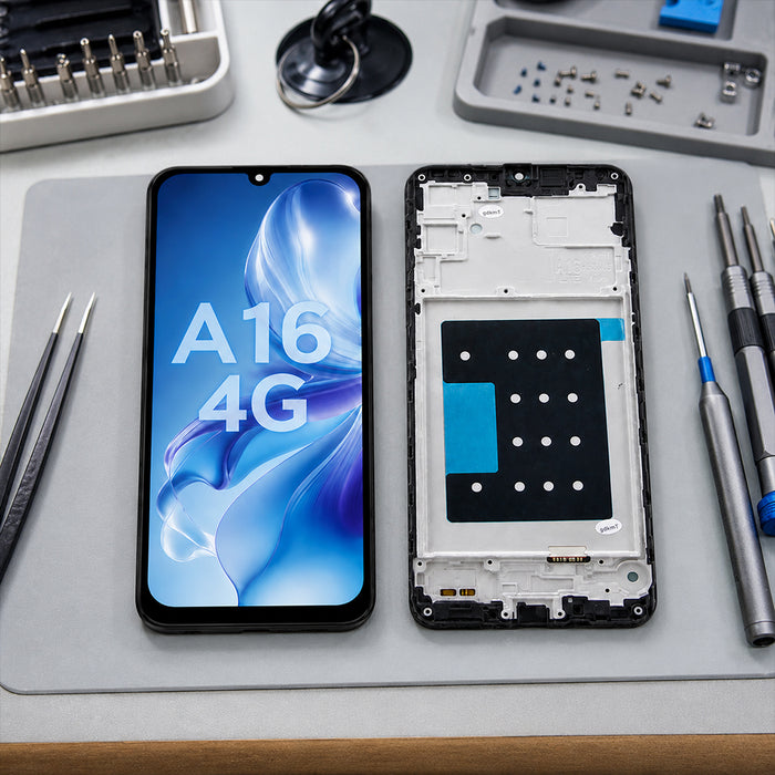 OLED Screen & Digitizer with Frame for Samsung Galaxy A16 4G