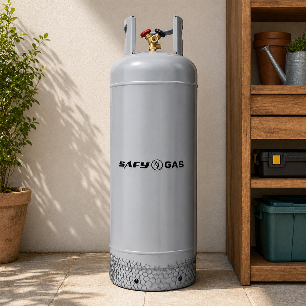 SAFY 48kg Double Valve LPG Gas Cylinder Empty