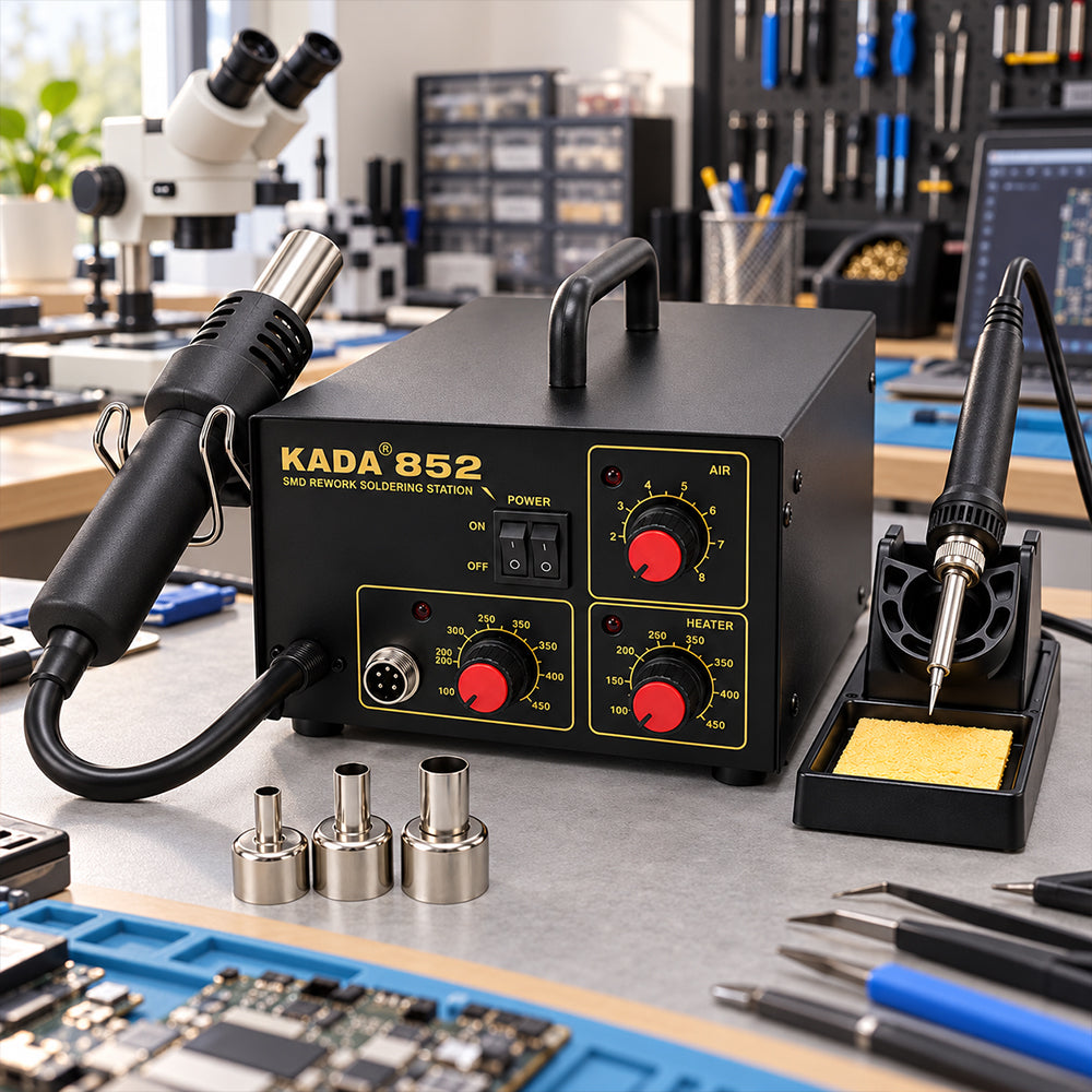 KADA 2-in-1 Hot Air and Soldering Iron Rework Station