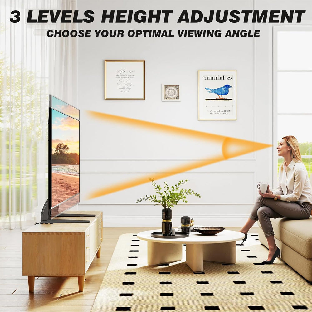 Adjustable Pedestal TV Stand Legs - 37"-75"