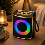 Solar Rechargeable Bluetooth Speaker with RGB Light & FM Radio