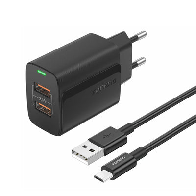FONENG Dual USB-A 2.4A Wall Charger