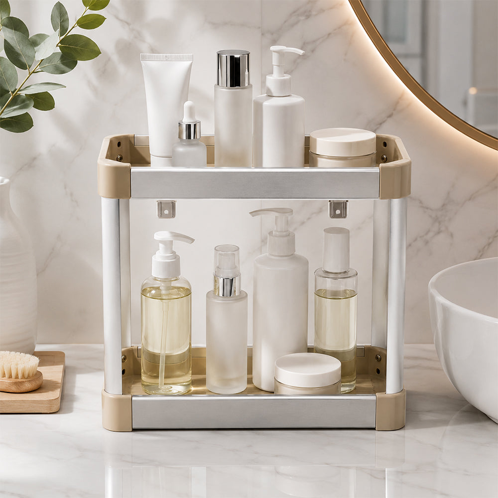 iStar Aluminium Rectangle Bathroom Storage Rack