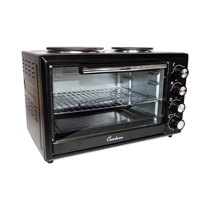 Condere 33L Electric Oven – Integrated Dual Hotplates
