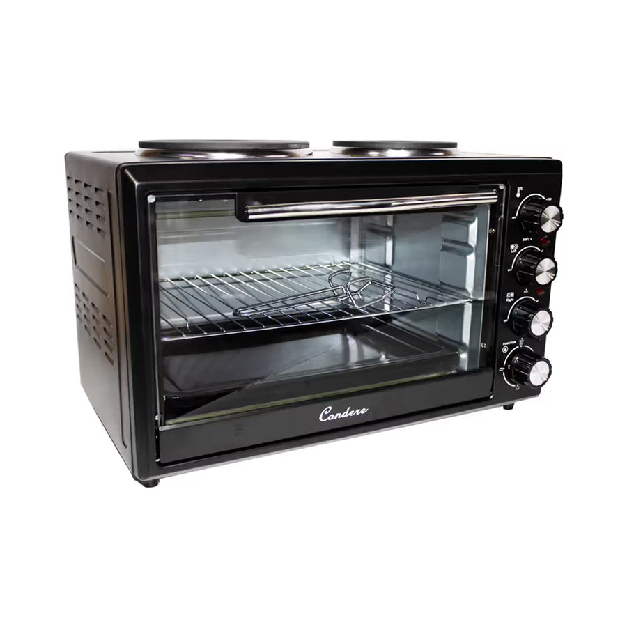 Condere 33L Electric Oven – Integrated Dual Hotplates