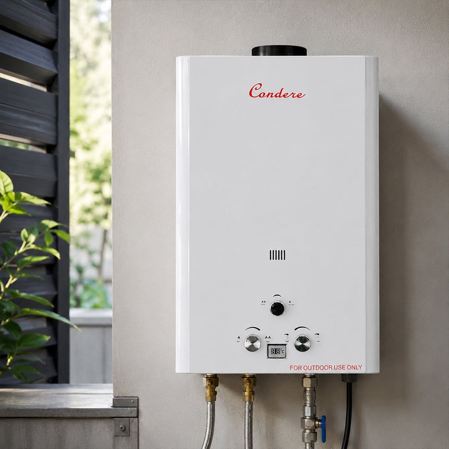 Condere 10L LPG Tankless Gas Water Heater & Gas Geyser