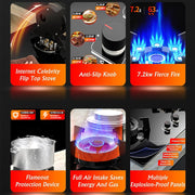 XMY Tempered Glass Built-In Gas Hob – 2 Burner