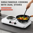 Electric Double Spiral Stove – Portable Dual Hot Plate