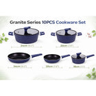 iStar Granite 10 Piece Cookware Set – Non-Stick Granite Coating