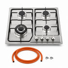 XMY 4-Burner Stainless Steel Built-In LPG Gas Hob