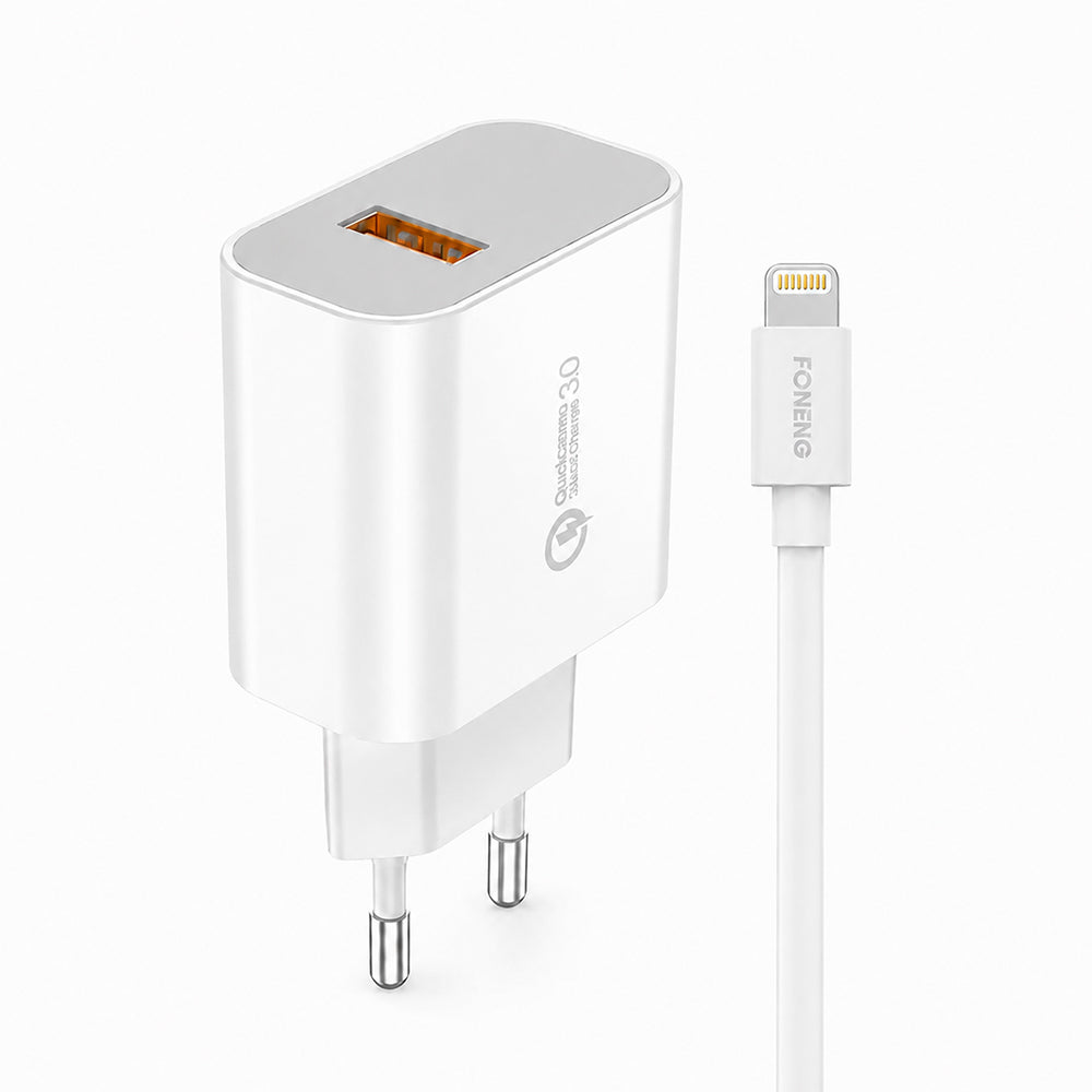 FONENG EU46 18W 3A USB-A Fast Charger with Cable