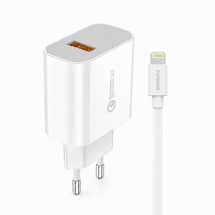 FONENG EU46 18W 3A USB-A Fast Charger with Cable