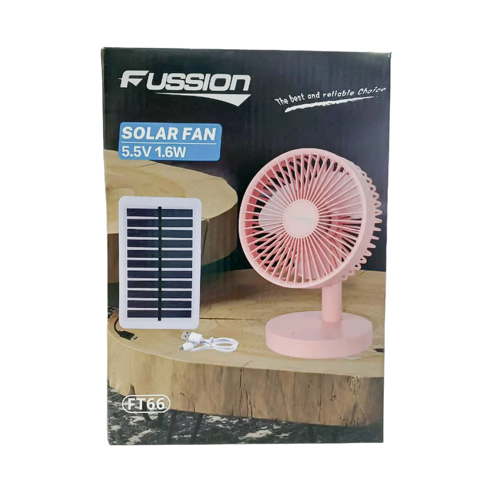 FUSSION Portable Solar Fan FT66 – 5.5V | 1.6W