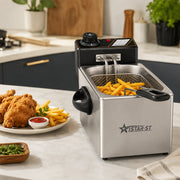 4L Electric Deep Fryer 2000W with Adjustable Temperature Control