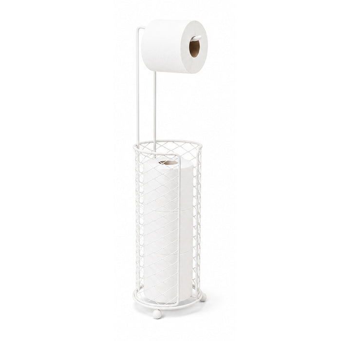 Freestanding Toilet Paper Holder with Storage Basket