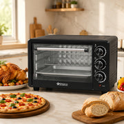iStar-ST 56L Toaster Oven with Adjustable Temperature Control - Black