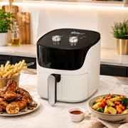 iStar-ST 10L Manual Air Fryer 1200W with Timer - White & Black