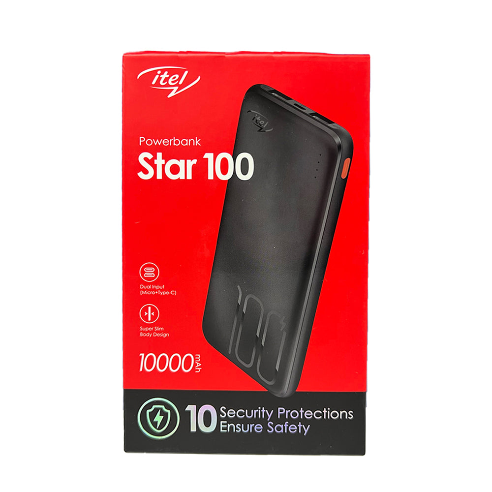 iTel Star 100 Super Slim Power Bank - 10,000mAh