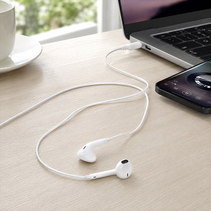 FONENG T34 3D Music Half In-Ear Wired Earphones with Microphone