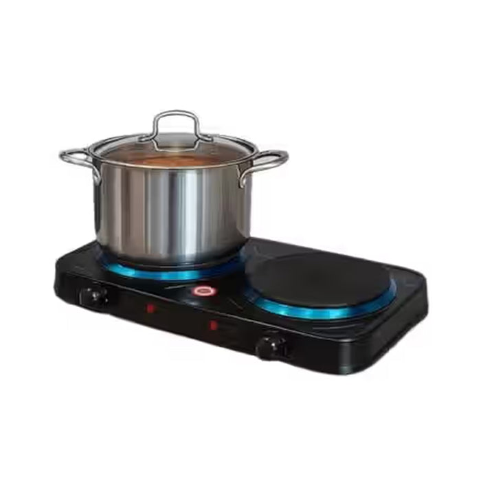 2000W Professional Two-Plate Solid Stove – Dual Independent Heat