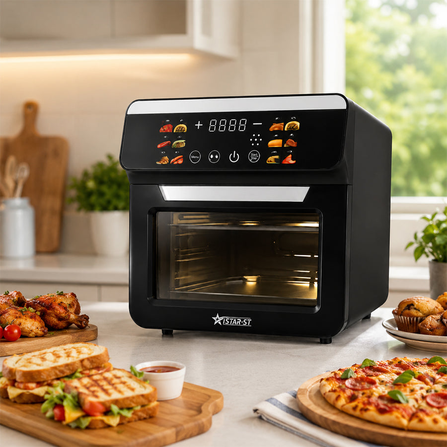 iStar-ST 14L Digital Toaster Oven with Touch Controls - Black